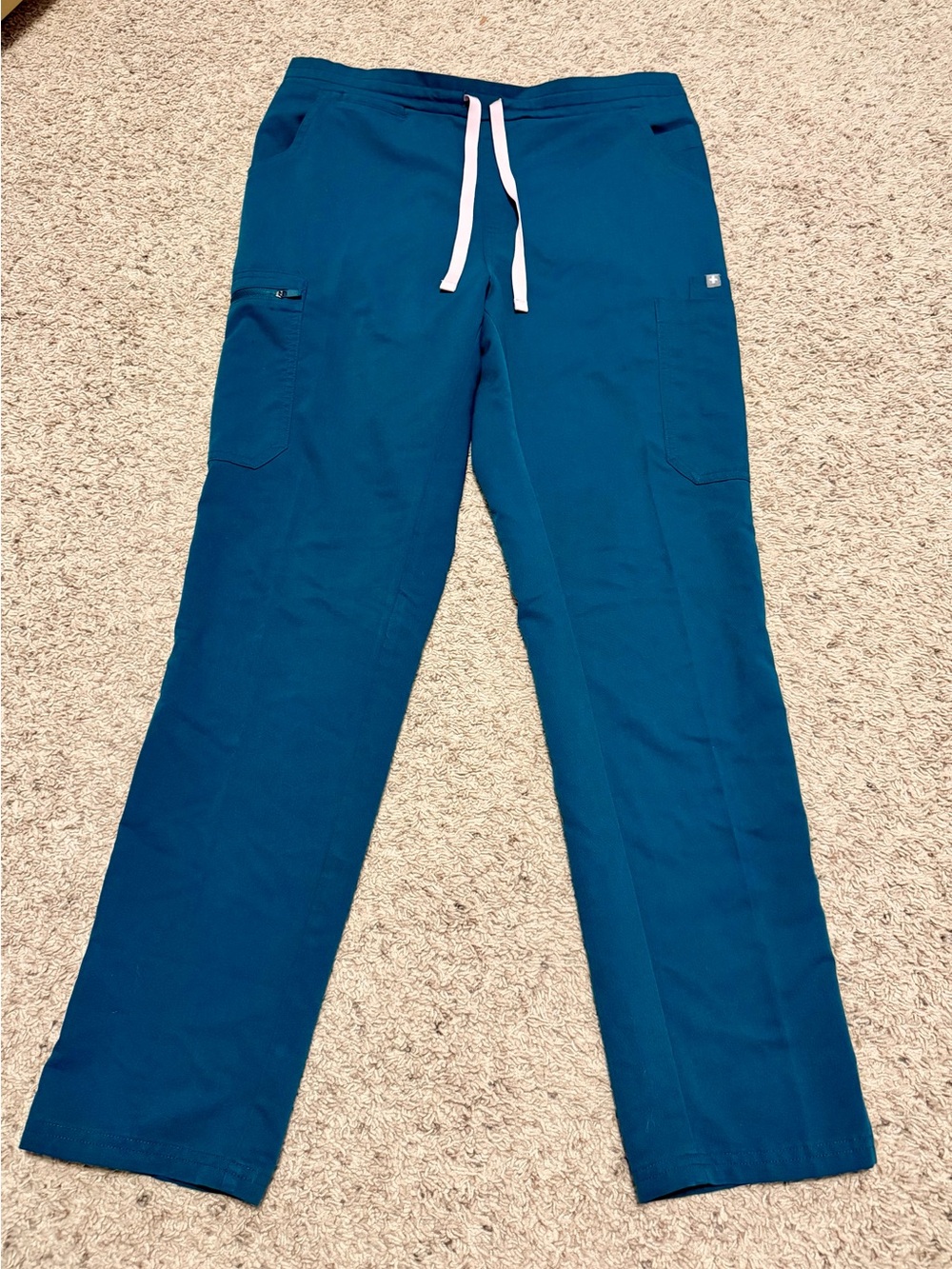 FIGS Yola Skinny Scrub Pants Teal Size M TW2000R